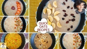 'Baby Breakfast | 5 Healthy Oats Recipes | Baby Breakfast 12-36 months old | Baby Food 1-3 Year'