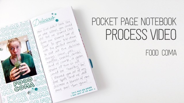 'Pocket Page Notebook Layout // Food Coma // Use what works for you!'