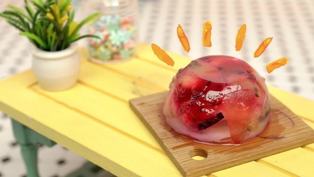 'Fruit Jelly Cake – Tiny Kitchen | ASMR Miniature Cooking Mini Food'