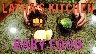 'Homemade \"ABC\" baby food recipe in Tamil (6 - 9 month old) | Apple + Broccoli + Carrots | USA'