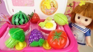 'Baby doll kitchen case food cooking play baby Doli house'