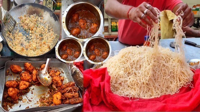 'Kolkata Famous Chinese Street Food | Chowmein | Fried Rice | Chilli Chicken | Indian Street Food'