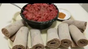 'ethiopian food/ How to make raw Kitfo/የጥሬ ክትፎ አሰራር።'