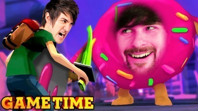 'MURDERING DONUTS IN FOOD BATTLE: THE GAME (Gametime w/ Smosh Games)'