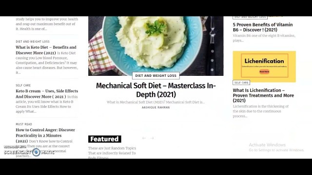 'Websitica Technologies - Food Blog| Health cruncher | Web Design Projects'