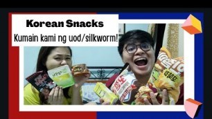 'Trying Korean Snacks and Drinks | Kumain kami ng \"UOD\" |  Mukbang: Korean Foods.'