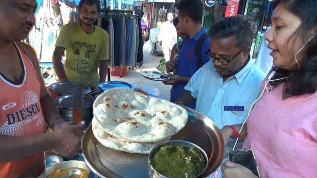 'Dal Makhani/Chana Masala/Palak Paneer - Tandoor Roti/Butter Nun|Street Food Kolkata Jatin Das Park'