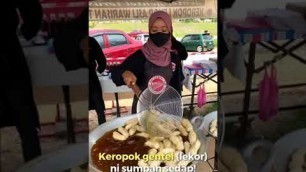 'Malaysian Street Food - Keropok Getel #Shorts'