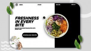 'Food web UI design in pixellab | UI design in pixellab | pixellab editing tutorial | NH Designs'