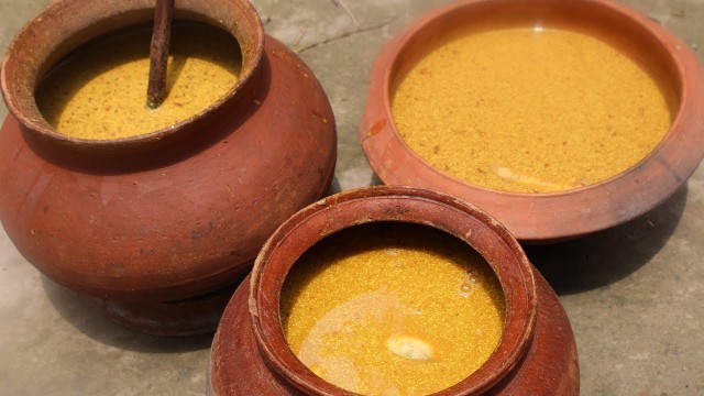 'Village Food | Kasundi recipe | Grandmother recipes-59'