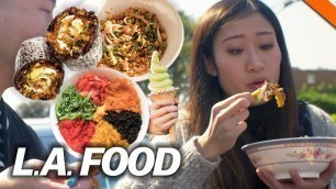 'EPIC FOOD CRAWL ACROSS LOS ANGELES (Korean, Chinese, Thai) ft. Leenda D Food | Fung Bros'