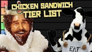 'Fast Food Chicken Sandwich Tier List'