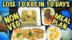 'How to Lose Weight Fast 10Kg in 10 Days - 1200 Calorie Non Veg Meal Plan | Diet Plan'