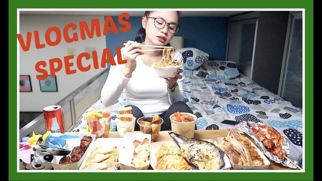 'VLOGMAS SPECIAL: Korean StreetFood Mukbang | Anna Cay ♥'