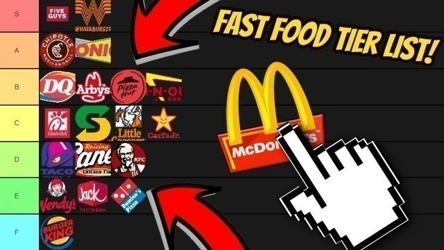 'My Fast Food Tier List! l Tier List #2'