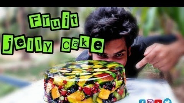 'FRUIT JELLY CAKE | Beautiful and Delicious jelly cake Recipe|Village Food @Chengayees vlog'