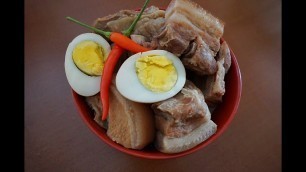 'Braised Pork Short Ribs with Eggs - Thịt Heo Kho Trứng'