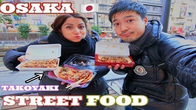 'OSAKA JAPAN STREET FOOD TAKOYAKI, STREET FOOD A OSAKA IN GIAPPONE 