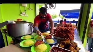 'CHEAPEST Nasi Kandar Ayam Goreng - RM6/SET @ Salman Nasi Kandar - Malaysian Street Food'