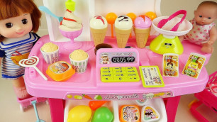 'Baby doll Ice Cream and food cart toys Baby Doli play'