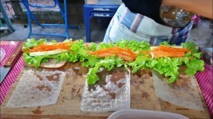 'Thailand Street Food | Spring Rolls | How to Make Fresh Spring Rolls - Hungry Bear'