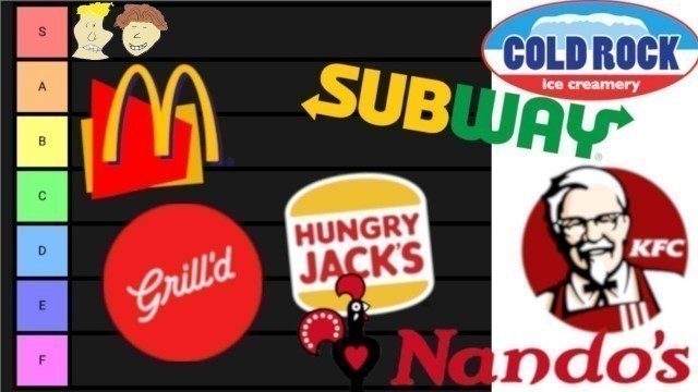 'AUSTRALIAN Fast Food Tier List (official)'