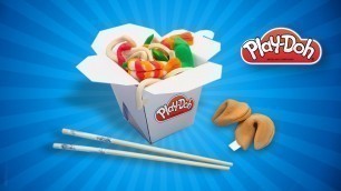 'Play Doh Food Noodles. Wok Box. Dolls Food DIY Tutorial for Kids and Beginners. Pretend Play Cooking'