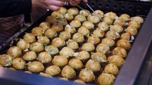 '[Japan Street Food]   Takoyaki たこ焼き @ Osaka'