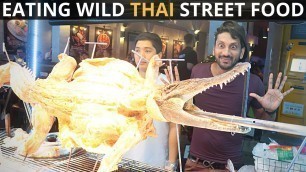 'THAI STREET FOOD in Bangkok | Khaosan Road Night Food Market Tour | Thailand Nightlife Travel vlog'