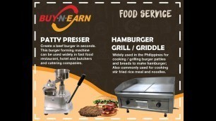 'HOW TO MAKE YOUR VERY OWN HAMBURGER BUSINESS (PATTY PRESS & HAMBURGER GRILL / GRIDDLE)'