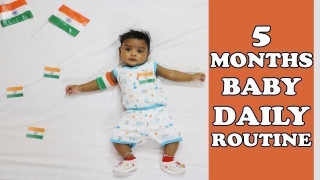 '5 Months baby daily routine/A day in the life of a 5 months baby/Daytime babyroutine'