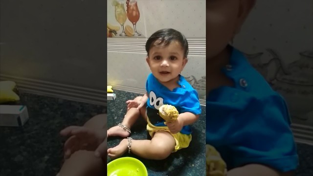 'Cutest Baby Eating Moments | 10months Old Baby’s Love For Chicken | Avira -Adorable child'