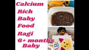 'Ragi porridge for babies 6+ months | Tamil | கேழ்வரகு  healthy food  for babies'