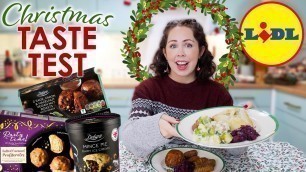 'LIDL CHRISTMAS TASTE TEST 2020 | New In Lidl Christmas Food Review!'