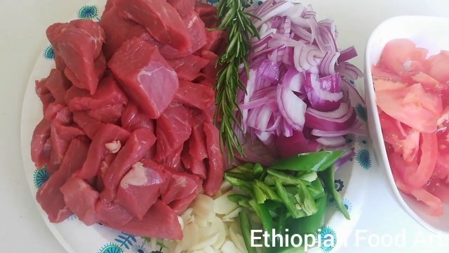 'Ethiopian Tibs - How to make Tibs - Ethiopian Food - ጥብስ አሰራር'