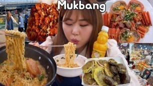 '속초 먹방 ⛱  만석닭강정, 속초 동해안붉은대게 홍게장, 중앙시장,오징어순대 Mukbang'