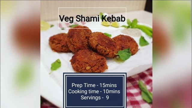 'Veg Shami Kebab | Health with taste |  Diabetic friendly | Healthy food recipe | black gram kebab'