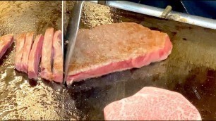 'KUROMON Market in Osaka - Street Food Tour2 in Japan Wagyu Teppanyaki and Eggs 黒門市場'