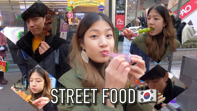 'KOREAN STREET FOOD TOUR IN SEOUL | MYEONGDONG'