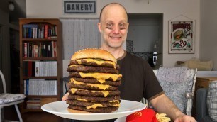 '9 LAYER QUARTER POUNDER WITH CHEESE | MCDONALD\'S MCKEG CHALLENGE FROM @Food Coma Eats'