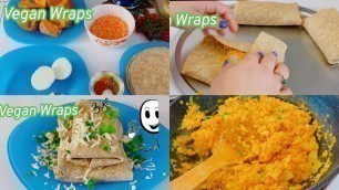 'Vegan Wraps Recipes   Healthy Food   Diabetic Friendly Recipe  Vegetarian Recipe'