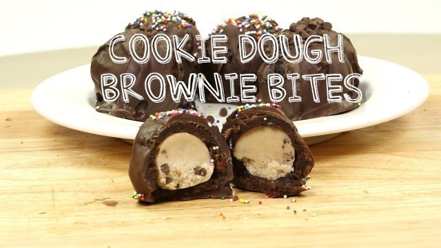 'Edible Cookie Dough Brownie Bombs! Dessert Recipes | Food Porn'