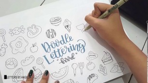 'Doodle Lettering - FOODS | easy doodle for beginners'