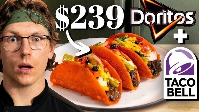 '$239 Taco Bell Doritos Locos Tacos Taste Test | FANCY FAST FOOD'