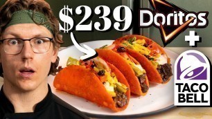 '$239 Taco Bell Doritos Locos Tacos Taste Test | FANCY FAST FOOD'