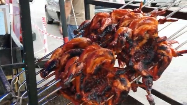 'Malaysian street food||Ayam panggang Demak laut'