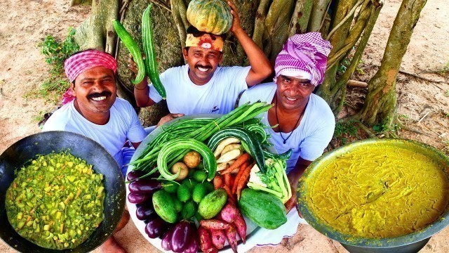 'Bengali Khichuri, Labra & Beguni Complete Traditional Village Veg Lunch Recipes | Village Food'