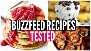 'Buzzfeed Food Recipes TESTED: 3 Ingredient Snacks Taste Test'