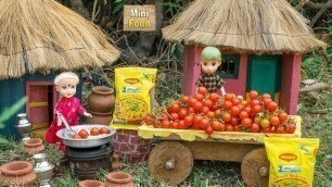 'Miniature Vegetable Masala Maggi Noodles | Maggi Tiny Cooking | Mini Food Cooking'