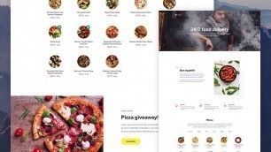 'Web Design Timelapse — Food Delivery Company'